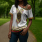 Ethiopian Enkutatash Personalized Cross Shoulder Shirt Traditional Habesha Glass D'va Necklace Inspired