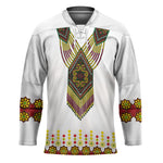 Ethiopian Enkutatash Personalized Hockey Jersey Traditional Habesha Glass D'va Necklace Inspired