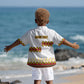 Ethiopian Enkutatash Personalized Kid Hawaiian Shirt Traditional Habesha Glass D'va Necklace Inspired