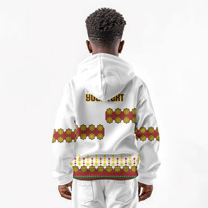 Ethiopian Enkutatash Personalized Kid Hoodie Traditional Habesha Glass D'va Necklace Inspired