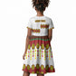 Ethiopian Enkutatash Personalized Kid Short Sleeve Dress Traditional Habesha Glass D'va Necklace Inspired