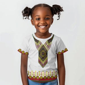 Ethiopian Enkutatash Personalized Kid T shirt Traditional Habesha Glass D'va Necklace Inspired