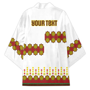 Ethiopian Enkutatash Personalized Kimono Traditional Habesha Glass D'va Necklace Inspired