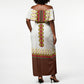 Ethiopian Enkutatash Personalized Off Shoulder Maxi Dress Traditional Habesha Glass D'va Necklace Inspired