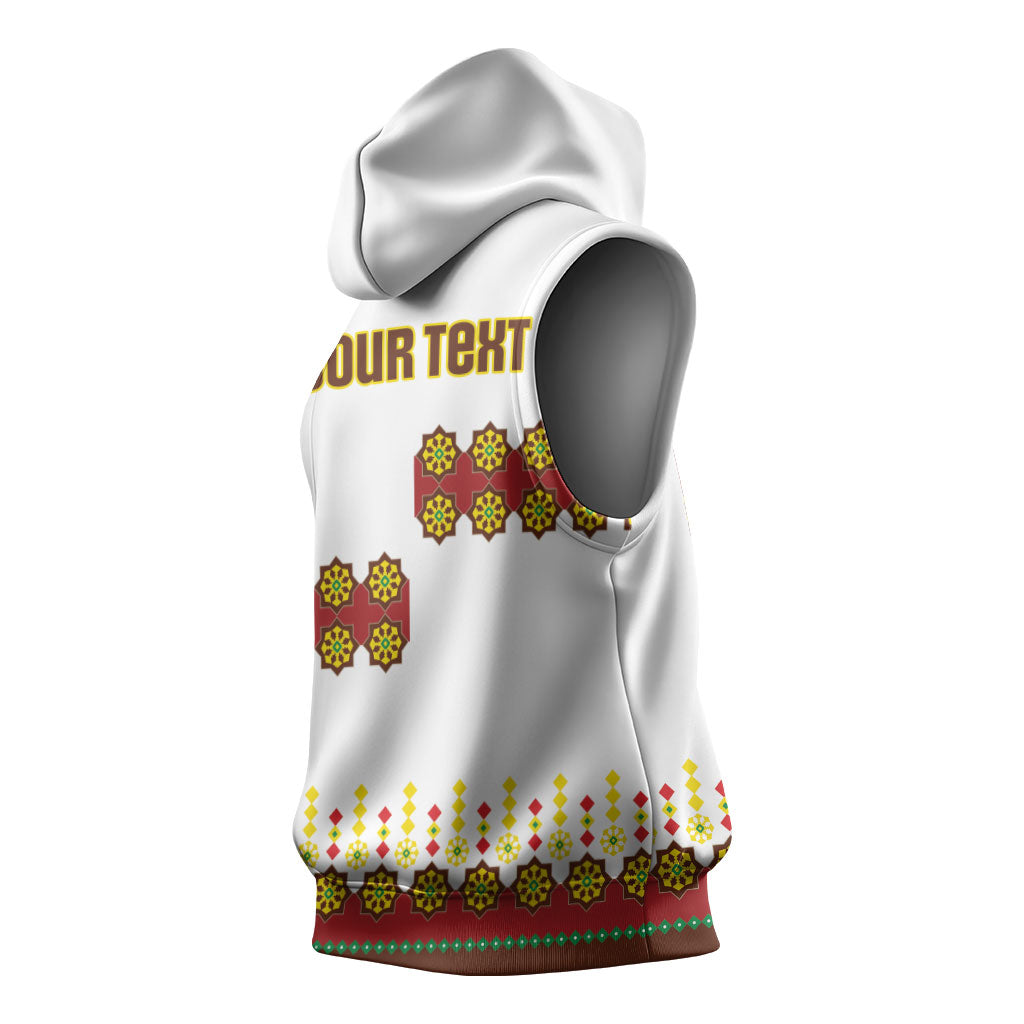 Ethiopian Enkutatash Personalized Sleeveless Hoodie Traditional Habesha Glass D'va Necklace Inspired