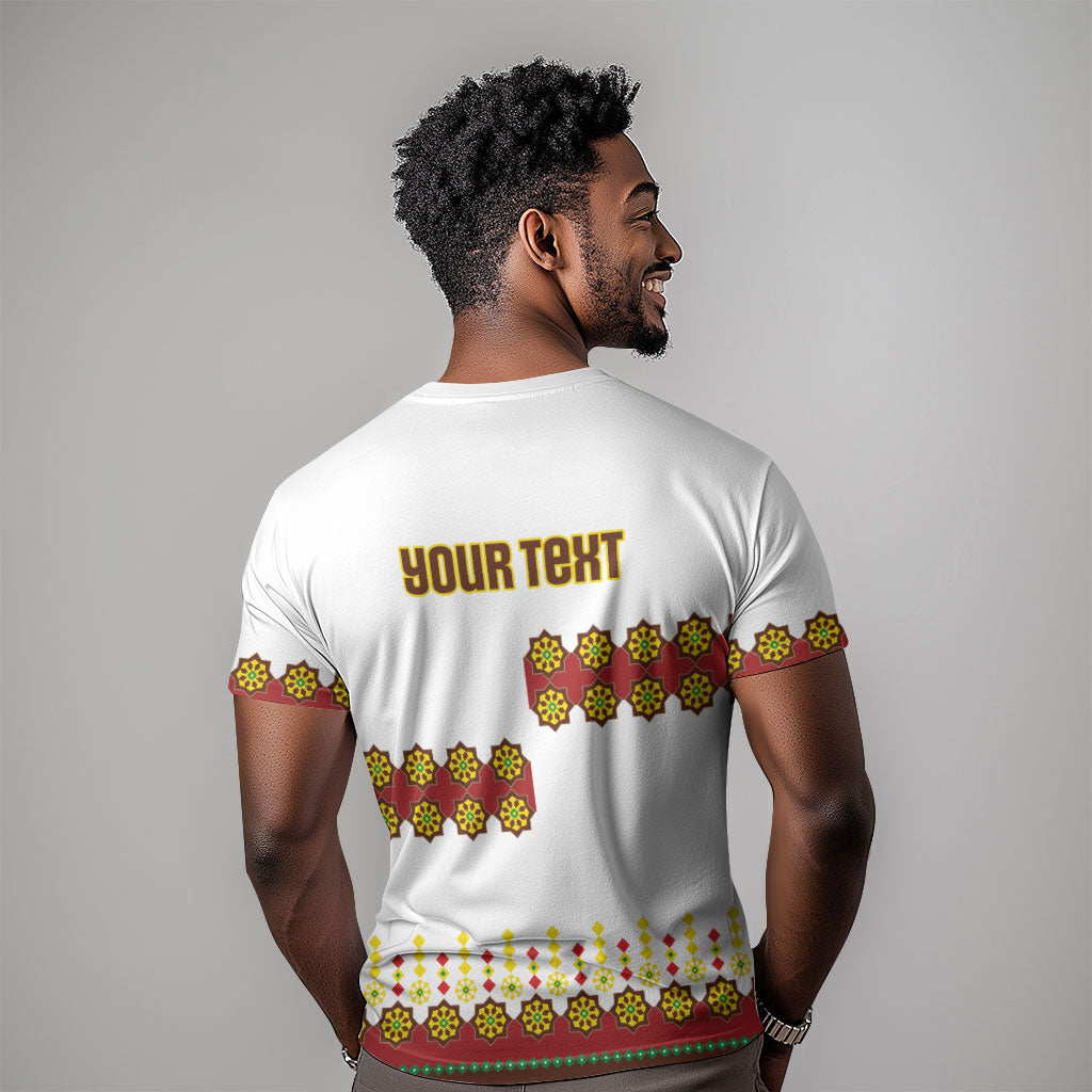 Ethiopian Enkutatash Personalized T shirt Traditional Habesha Glass D'va Necklace Inspired