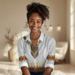 Ethiopian Enkutatash Personalized Women Casual Shirt Traditional Habesha Glass D'va Necklace Inspired