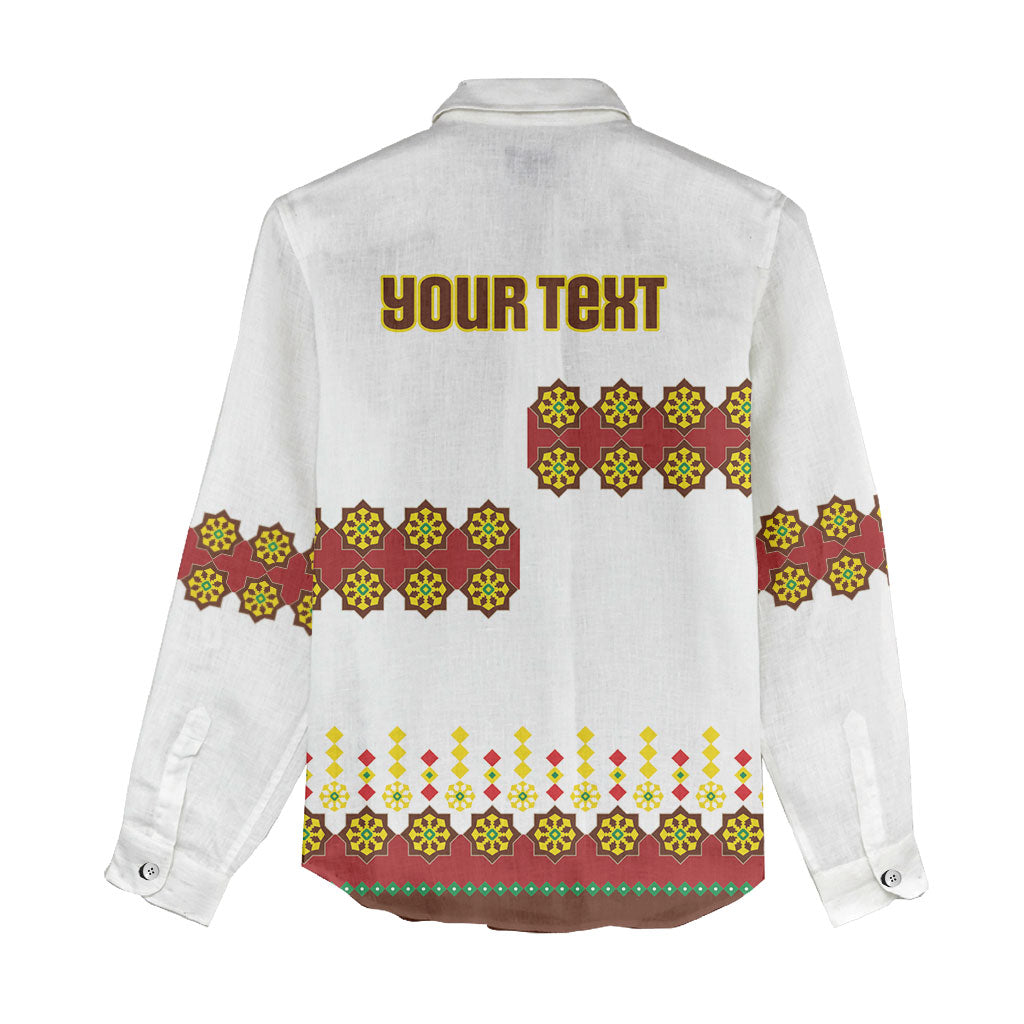 Ethiopian Enkutatash Personalized Women Casual Shirt Traditional Habesha Glass D'va Necklace Inspired
