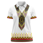 Ethiopian Enkutatash Personalized Women Polo Shirt Traditional Habesha Glass D'va Necklace Inspired