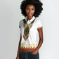 Ethiopian Enkutatash Personalized Women Polo Shirt Traditional Habesha Glass D'va Necklace Inspired