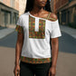 Ethiopian Enkutatash Personalized Cross Shoulder Shirt Traditional Habesha Pattern