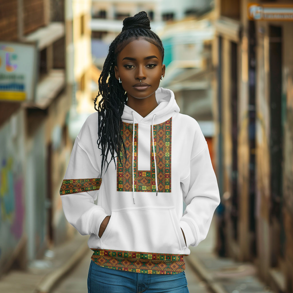 Ethiopian Enkutatash Personalized Hoodie Traditional Habesha Pattern