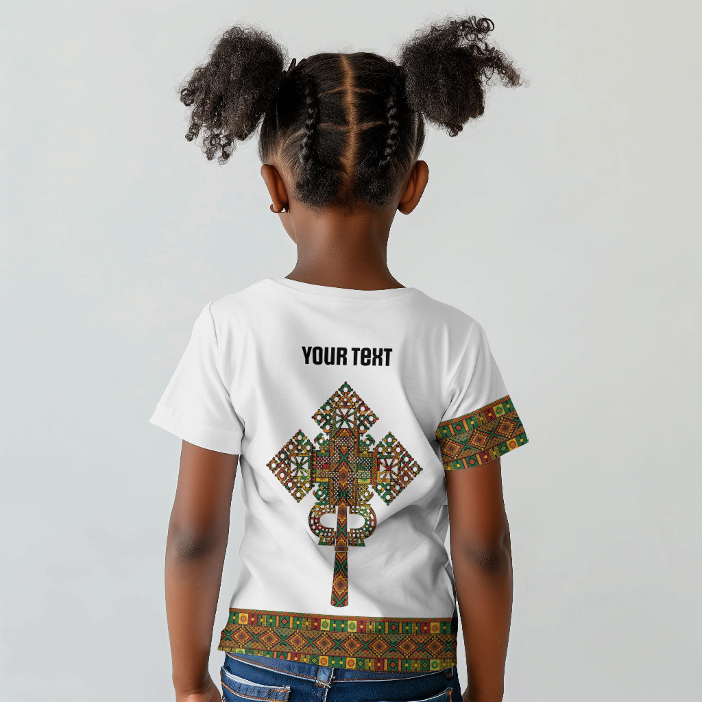 Ethiopian Enkutatash Personalized Kid T shirt Traditional Habesha Pattern