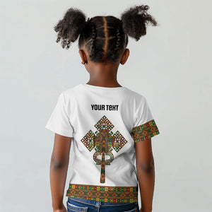 Ethiopian Enkutatash Personalized Kid T shirt Traditional Habesha Pattern
