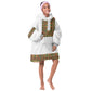 Ethiopian Enkutatash Personalized Kid Wearable Blanket Hoodie Traditional Habesha Pattern