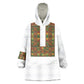 Ethiopian Enkutatash Personalized Kid Wearable Blanket Hoodie Traditional Habesha Pattern