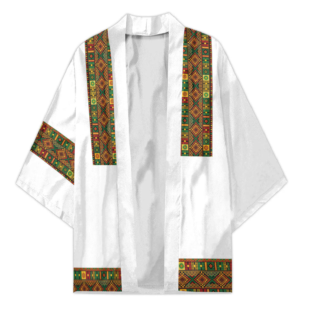 Ethiopian Enkutatash Personalized Kimono Traditional Habesha Pattern