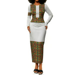 Ethiopian Enkutatash Personalized Long Sleeve Bodycon Dress Traditional Habesha Pattern