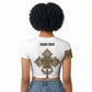Ethiopian Enkutatash Personalized Raglan Cropped T shirt Traditional Habesha Pattern