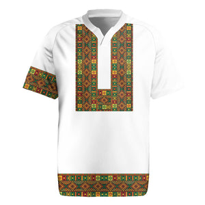Ethiopian Enkutatash Personalized Rugby Jersey Traditional Habesha Pattern