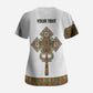 Ethiopian Enkutatash Personalized Scrub Top Traditional Habesha Pattern