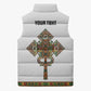 Ethiopian Enkutatash Personalized Sleeveless Puffer Jacket Traditional Habesha Pattern