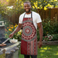 Tunisia Bakhnug Motif Apron Traditional Tunisian Embroidery Inspired - African Pride