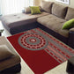 Tunisia Bakhnug Motif Area Rug Traditional Tunisian Embroidery Inspired - African Pride