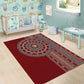Tunisia Bakhnug Motif Area Rug Traditional Tunisian Embroidery Inspired - African Pride
