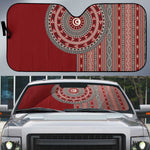 Tunisia Bakhnug Motif Auto Sun Shade Traditional Tunisian Embroidery Inspired - African Pride