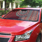 Tunisia Bakhnug Motif Auto Sun Shade Traditional Tunisian Embroidery Inspired - African Pride
