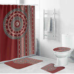 Tunisia Bakhnug Motif Bathroom Set Traditional Tunisian Embroidery Inspired - African Pride