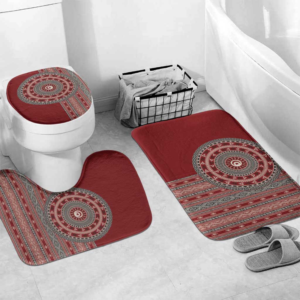 Tunisia Bakhnug Motif Bathroom Set Traditional Tunisian Embroidery Inspired - African Pride