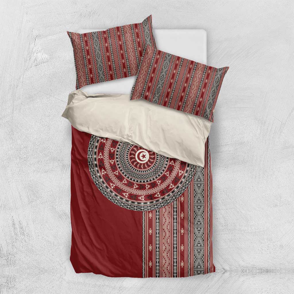 Tunisia Bakhnug Motif Bedding Set Traditional Tunisian Embroidery Inspired - African Pride