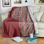 Tunisia Bakhnug Motif Blanket Traditional Tunisian Embroidery Inspired - African Pride
