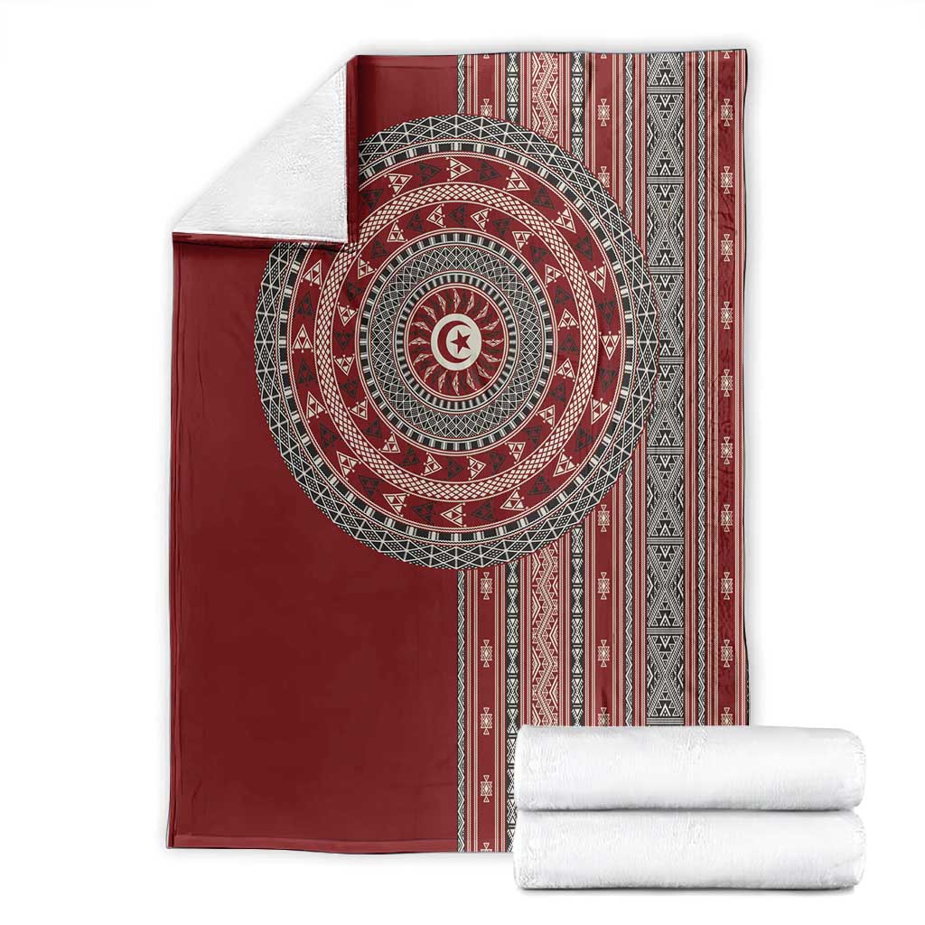 Tunisia Bakhnug Motif Blanket Traditional Tunisian Embroidery Inspired - African Pride