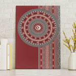 Tunisia Bakhnug Motif Canvas Wall Art Traditional Tunisian Embroidery Inspired - African Pride