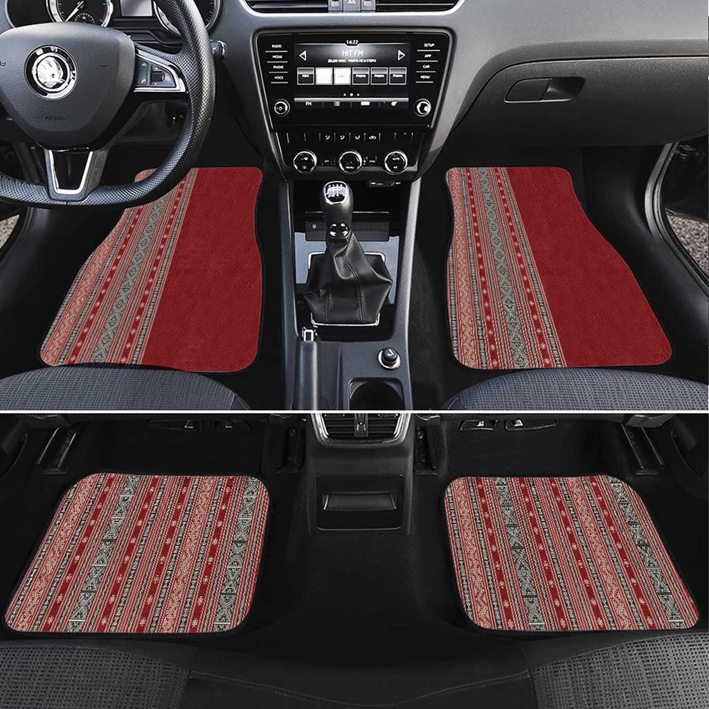 Tunisia Bakhnug Motif Car Mats Traditional Tunisian Embroidery Inspired - African Pride