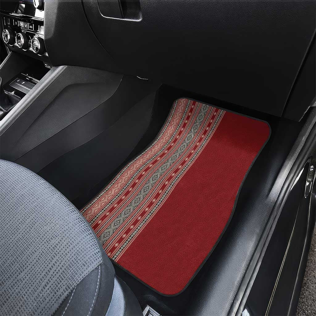 Tunisia Bakhnug Motif Car Mats Traditional Tunisian Embroidery Inspired - African Pride