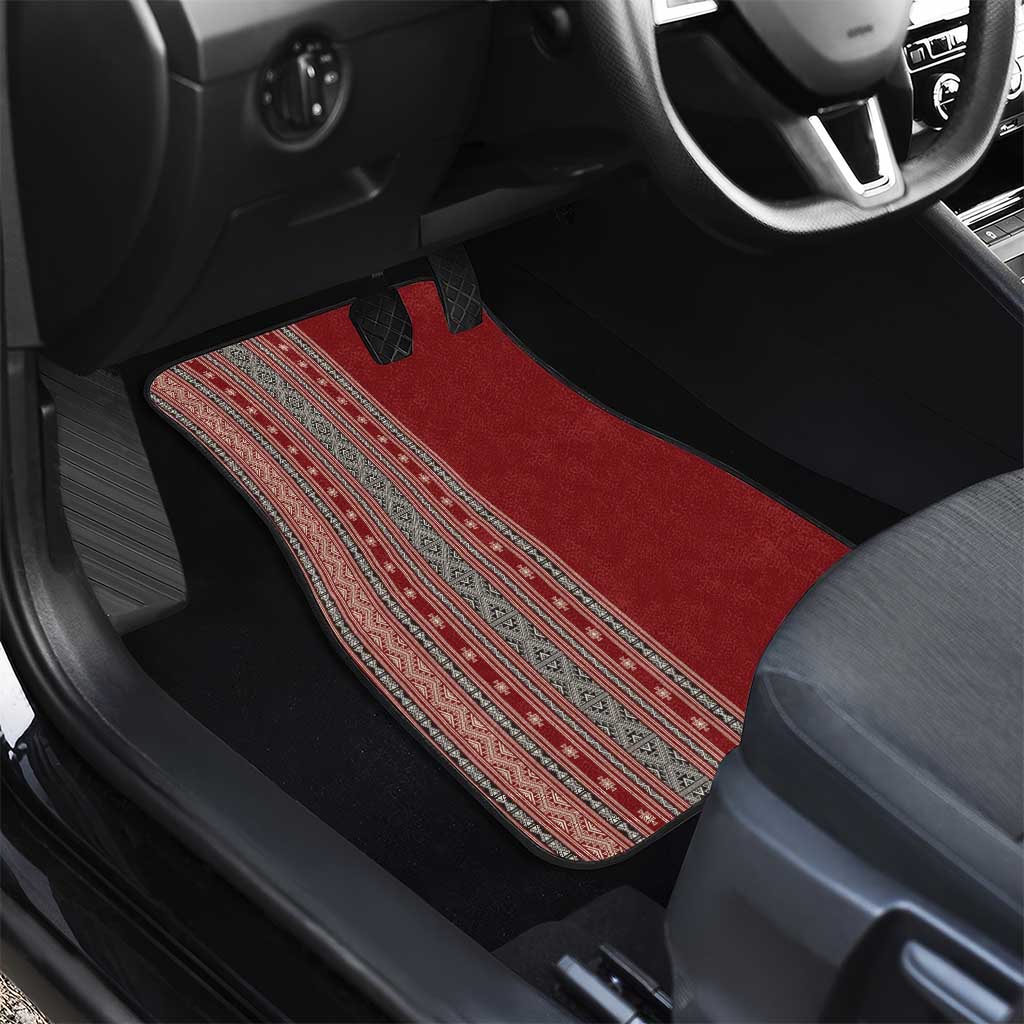 Tunisia Bakhnug Motif Car Mats Traditional Tunisian Embroidery Inspired - African Pride