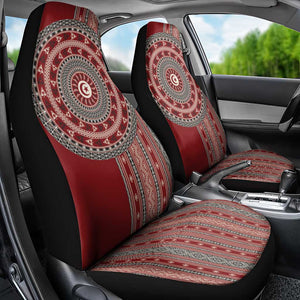 Tunisia Bakhnug Motif Car Seat Cover Traditional Tunisian Embroidery Inspired - African Pride