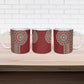 Tunisia Bakhnug Motif Ceramic Mug Traditional Tunisian Embroidery Inspired - African Pride