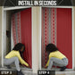 Tunisia Bakhnug Motif Door Cover Traditional Tunisian Embroidery Inspired - African Pride