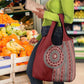 Tunisia Bakhnug Motif Grocery Bag Traditional Tunisian Embroidery Inspired - African Pride
