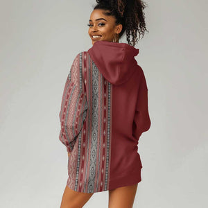 Tunisia Bakhnug Motif Hoodie Dress Traditional Tunisian Embroidery Inspired - African Pride