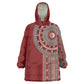 Tunisia Bakhnug Motif Kid Wearable Blanket Hoodie Traditional Tunisian Embroidery Inspired - African Pride
