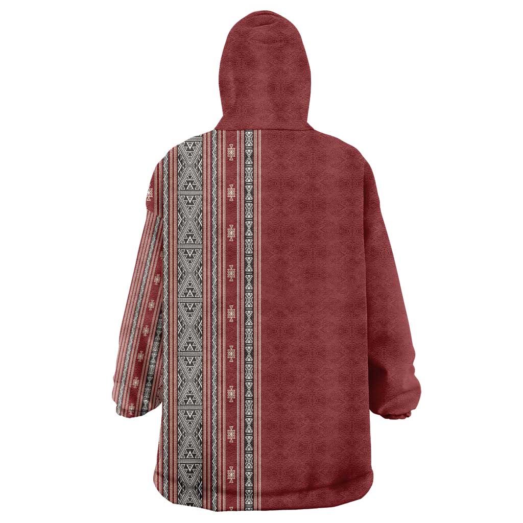 Tunisia Bakhnug Motif Kid Wearable Blanket Hoodie Traditional Tunisian Embroidery Inspired - African Pride