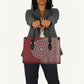 Tunisia Bakhnug Motif Leather Bag Traditional Tunisian Embroidery Inspired - African Pride