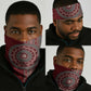 Tunisia Bakhnug Motif Neck Gaiter Traditional Tunisian Embroidery Inspired - African Pride