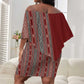 Tunisia Bakhnug Motif Off Shoulder Short Dress Traditional Tunisian Embroidery Inspired - African Pride